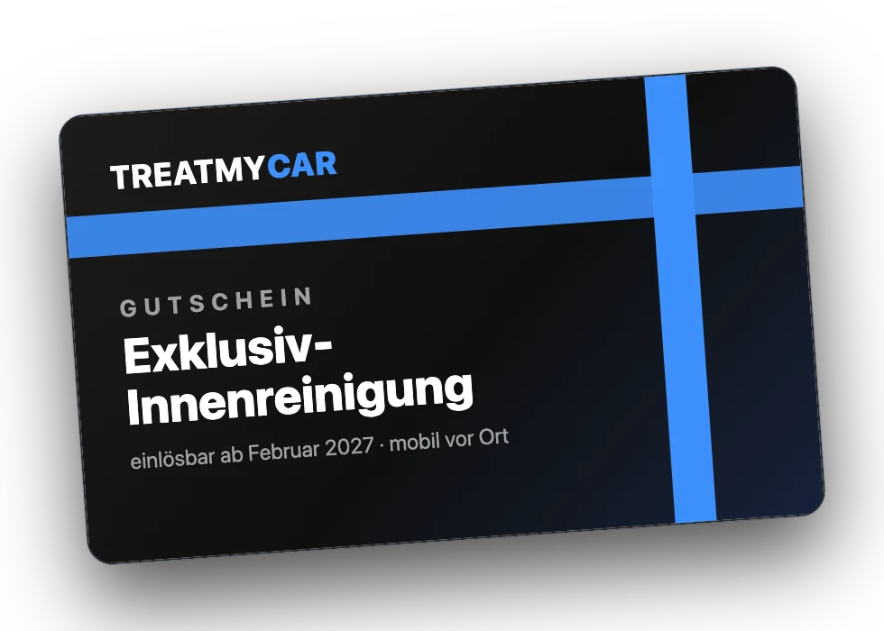 TreatMyCar Gutschein für die Exklusiv-Innenreinigung